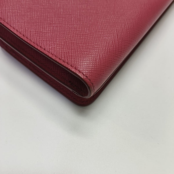 Saffiano Calfskin Shoulder Bag Red