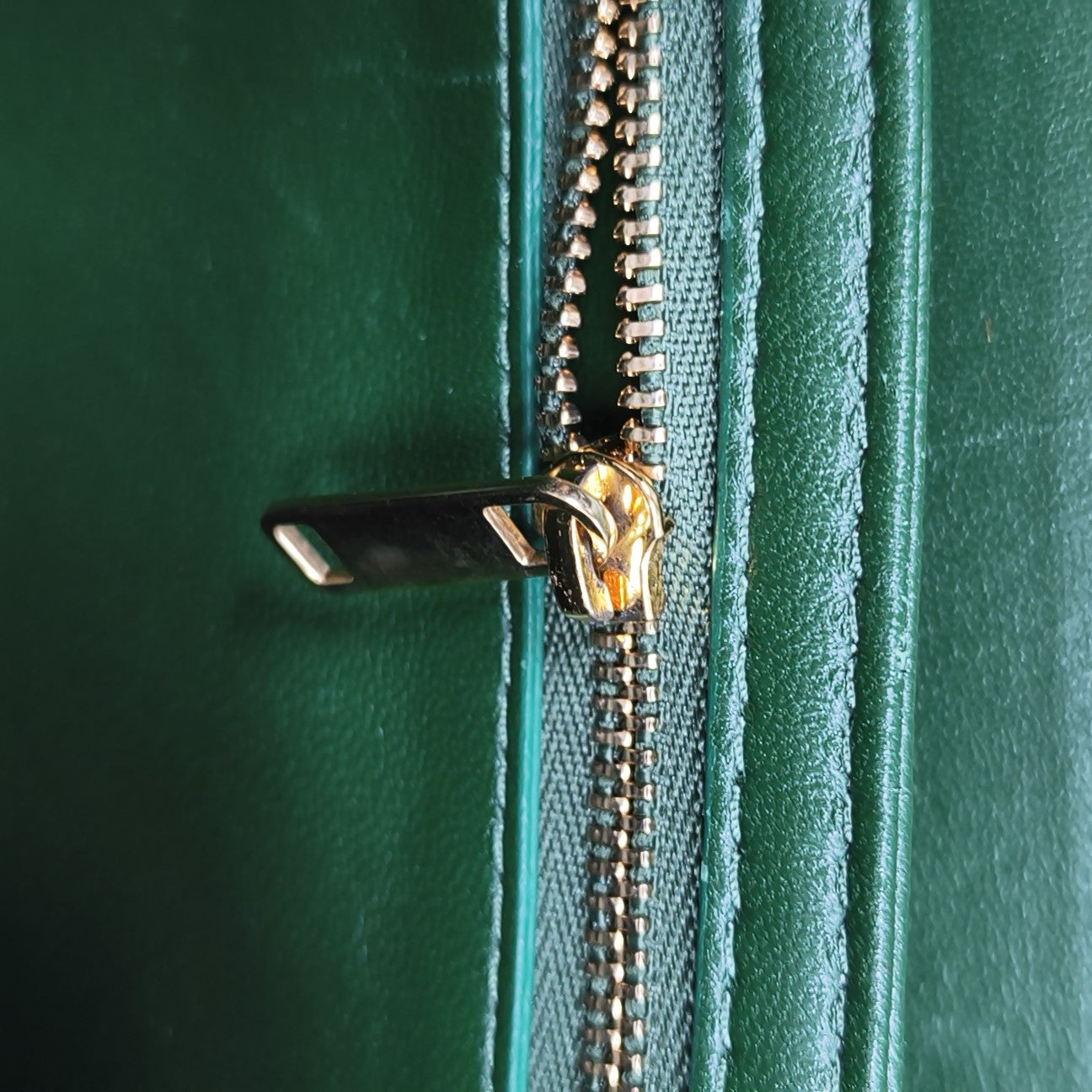 TRIOMPHE Medium Calfskin Green