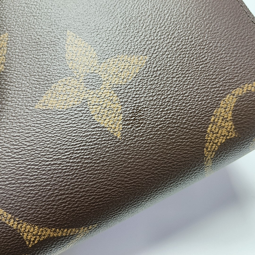 Authenticated pre-owned  ONTHEGO MM Monogram Coated Canvas Brown - Tote Bag at Looply
