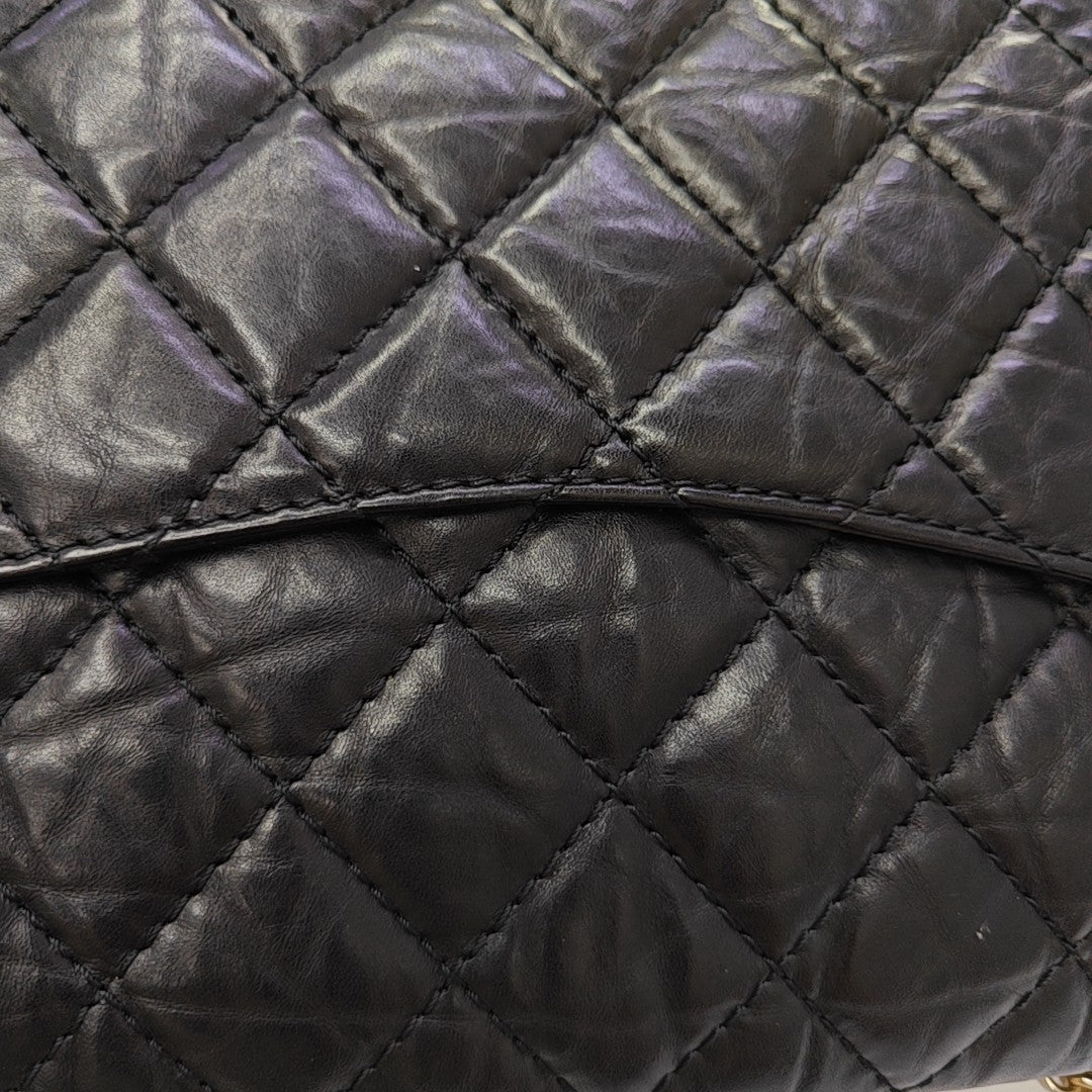 2.55 227 (jumbo) Quilted Calfskin Black