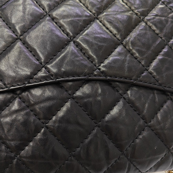 2.55 227 (jumbo) Quilted Calfskin Black