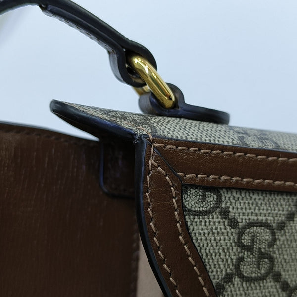 Horsebit 1955 Mini Coated Canvas Beige