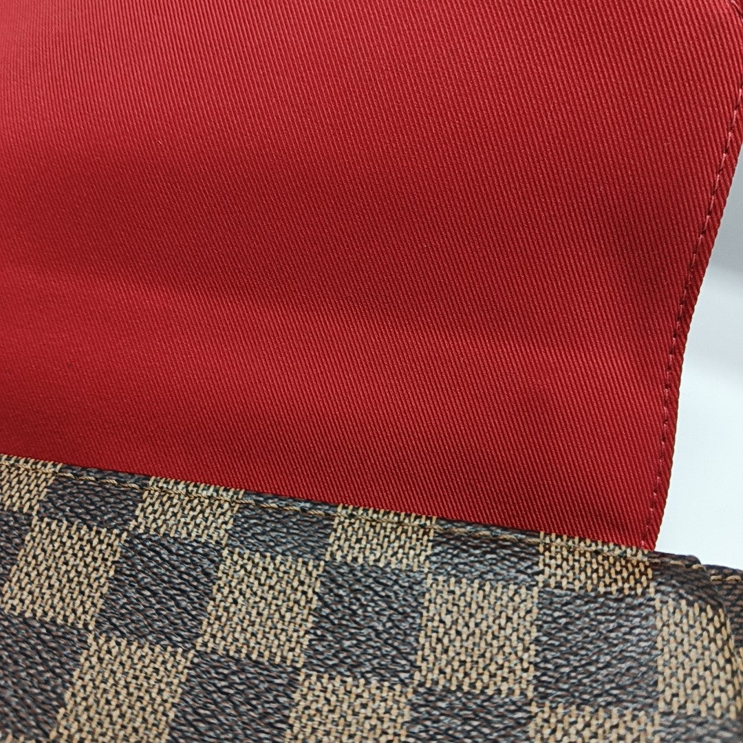 CROISETTE Damier Ebene Coated Canvas Brown