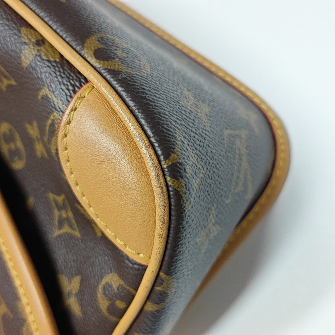 DIANE Monogram Coated Canvas Brown