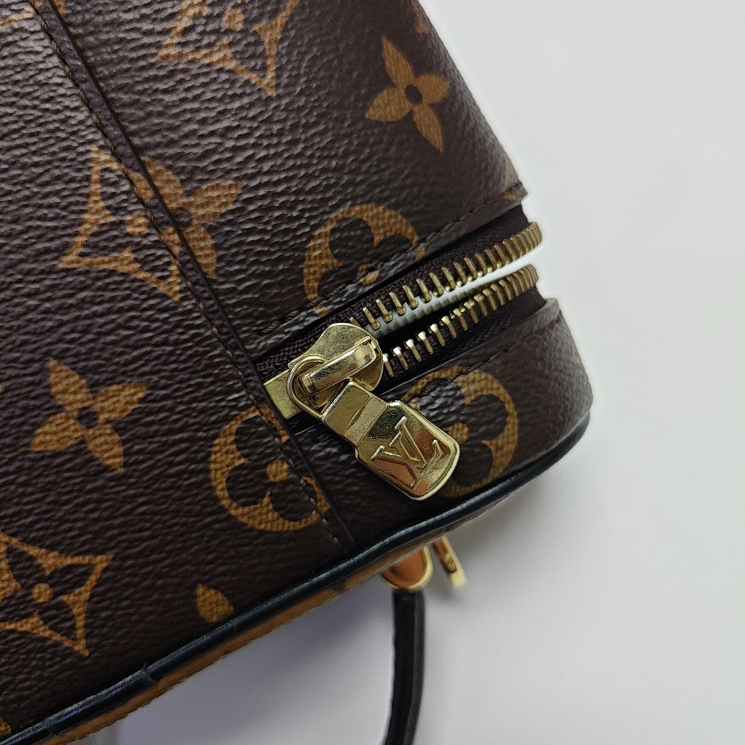 Vanity Chain Pouch Monogram Coated Canvas Brown