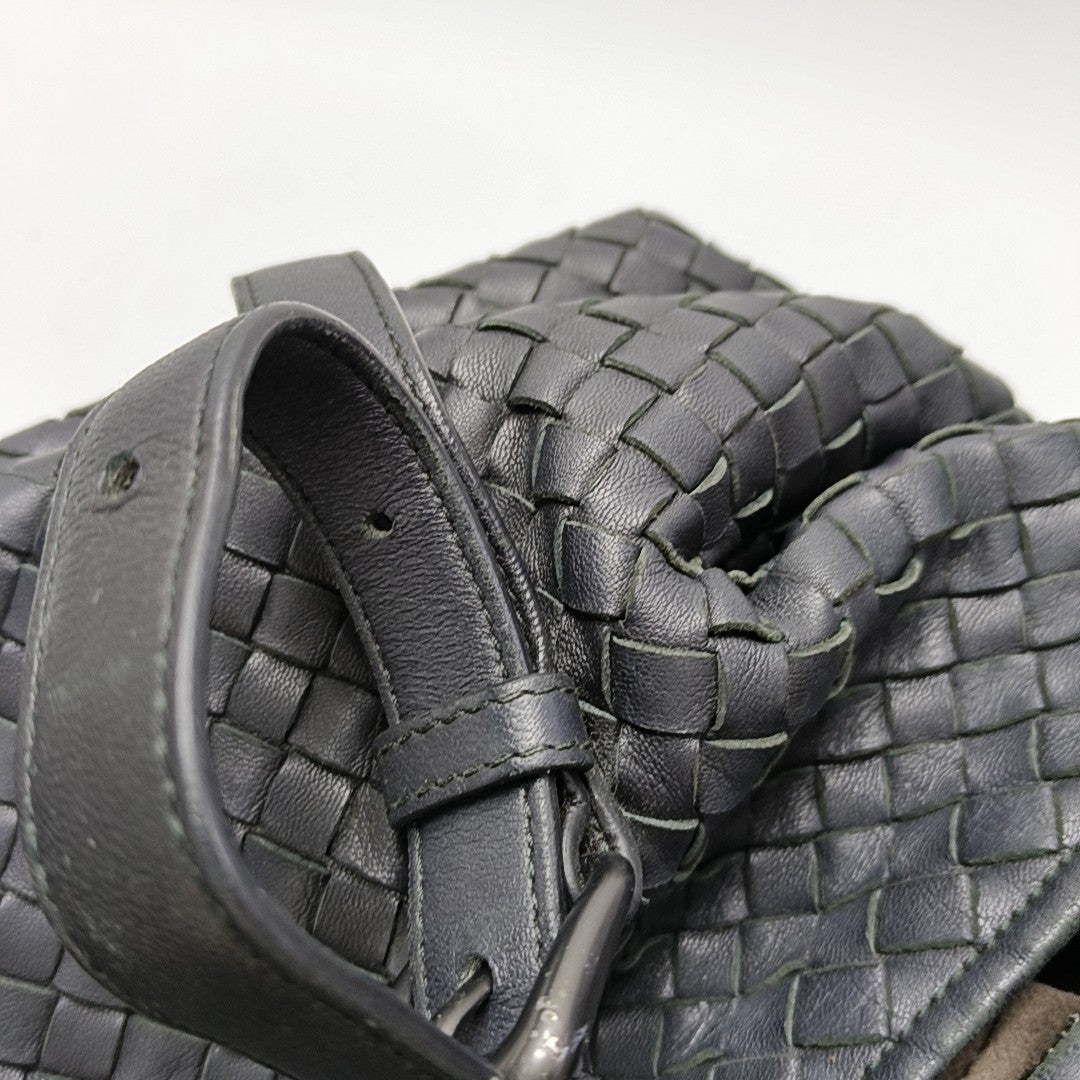 Lambskin Top Handle Bag Black
