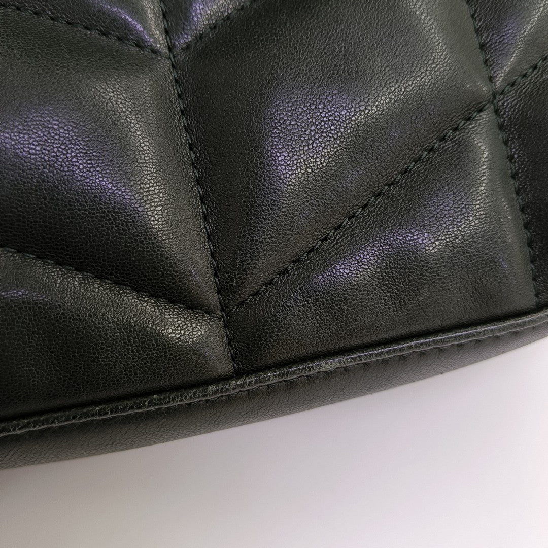 PUFFER Mini Quilted Lambskin Green