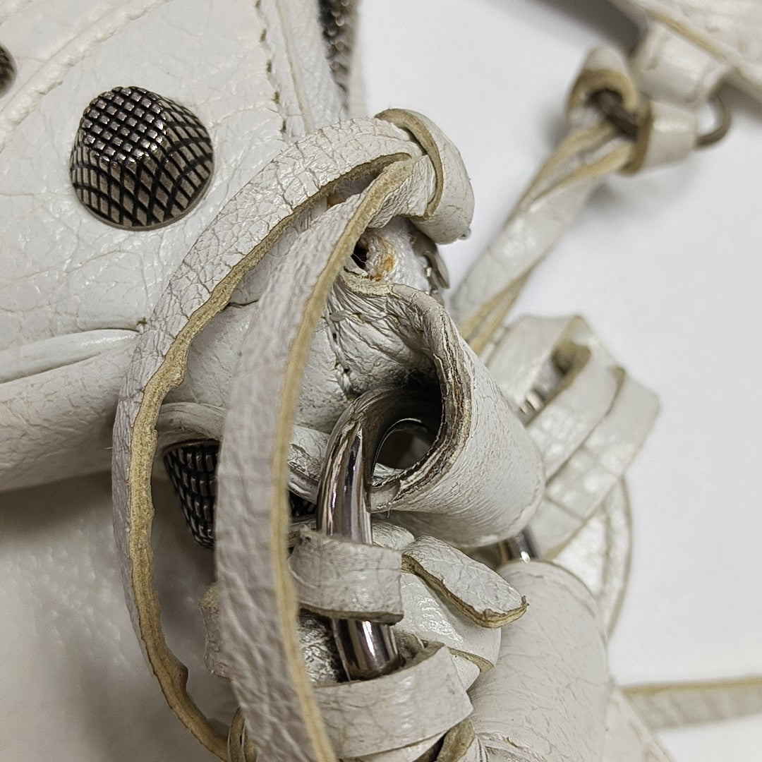 Le Cagole Mini Lambskin White