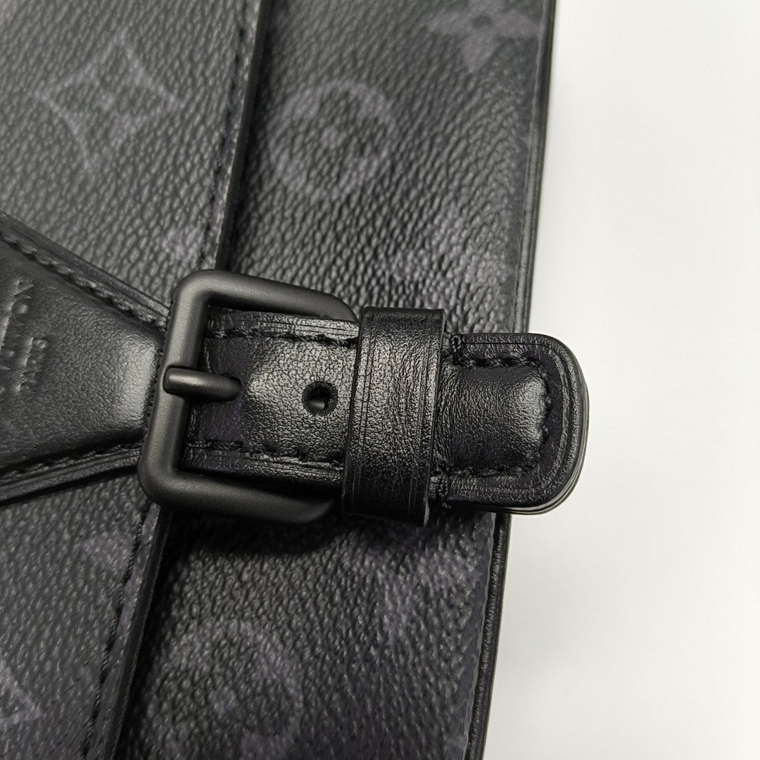 MONTSOURIS Mini Monogram Coated Canvas Black