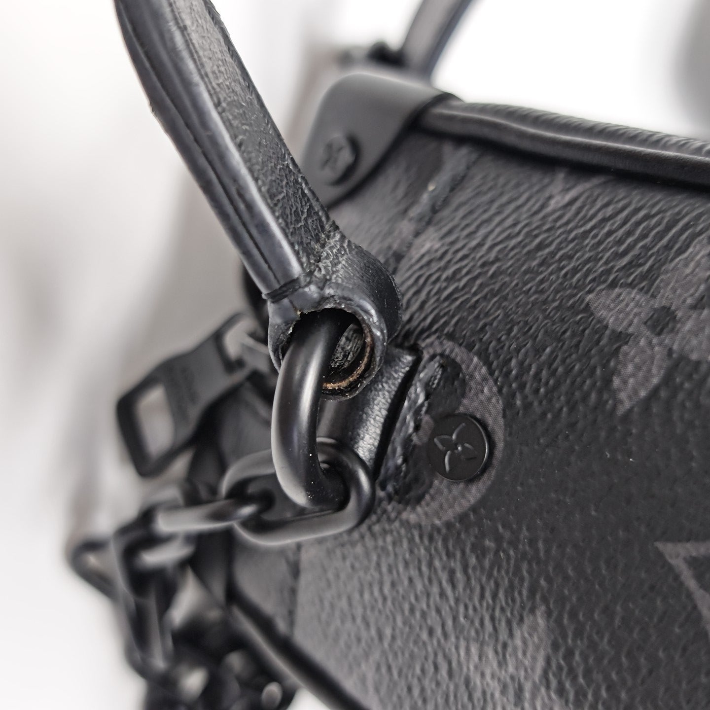 SOFT TRUNK Mini Monogram Coated Canvas Black