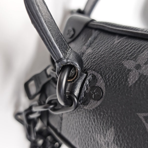 SOFT TRUNK Mini Monogram Coated Canvas Black