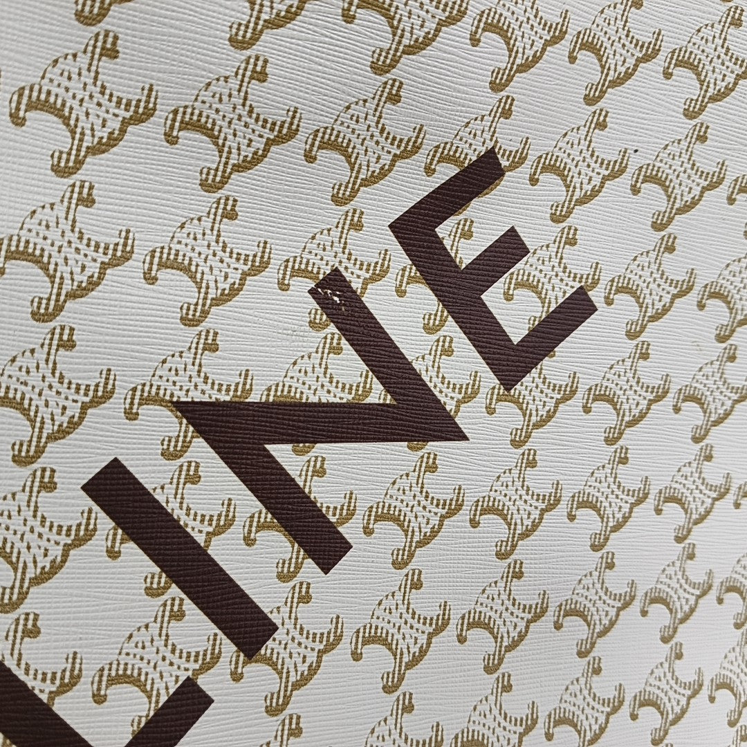 COUFFIN Large Coated Canvas White