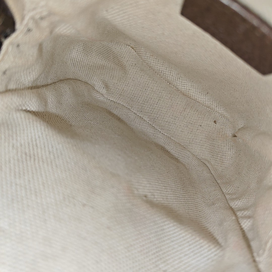 Neo Vintage Mini Monogram Coated Canvas Brown