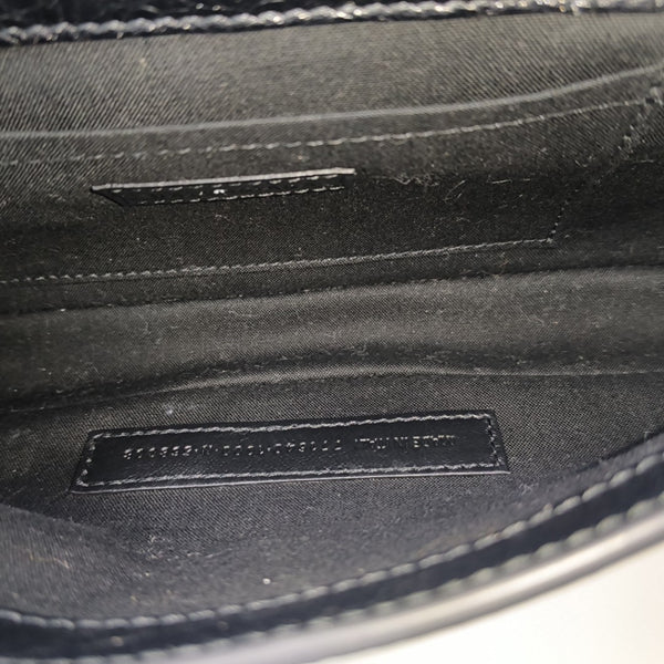 Lambskin Shoulder Bag Small Black