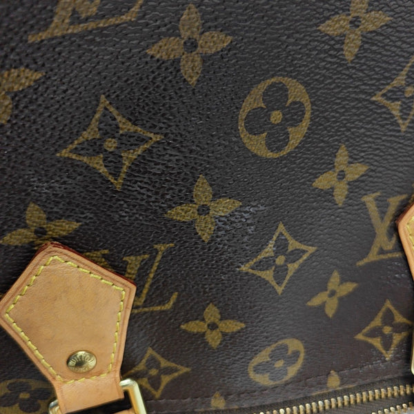 SPEEDY 30 Monogram Coated Canvas Brown