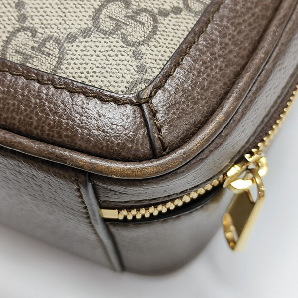 Ophidia Mini Monogram Coated Canvas Beige