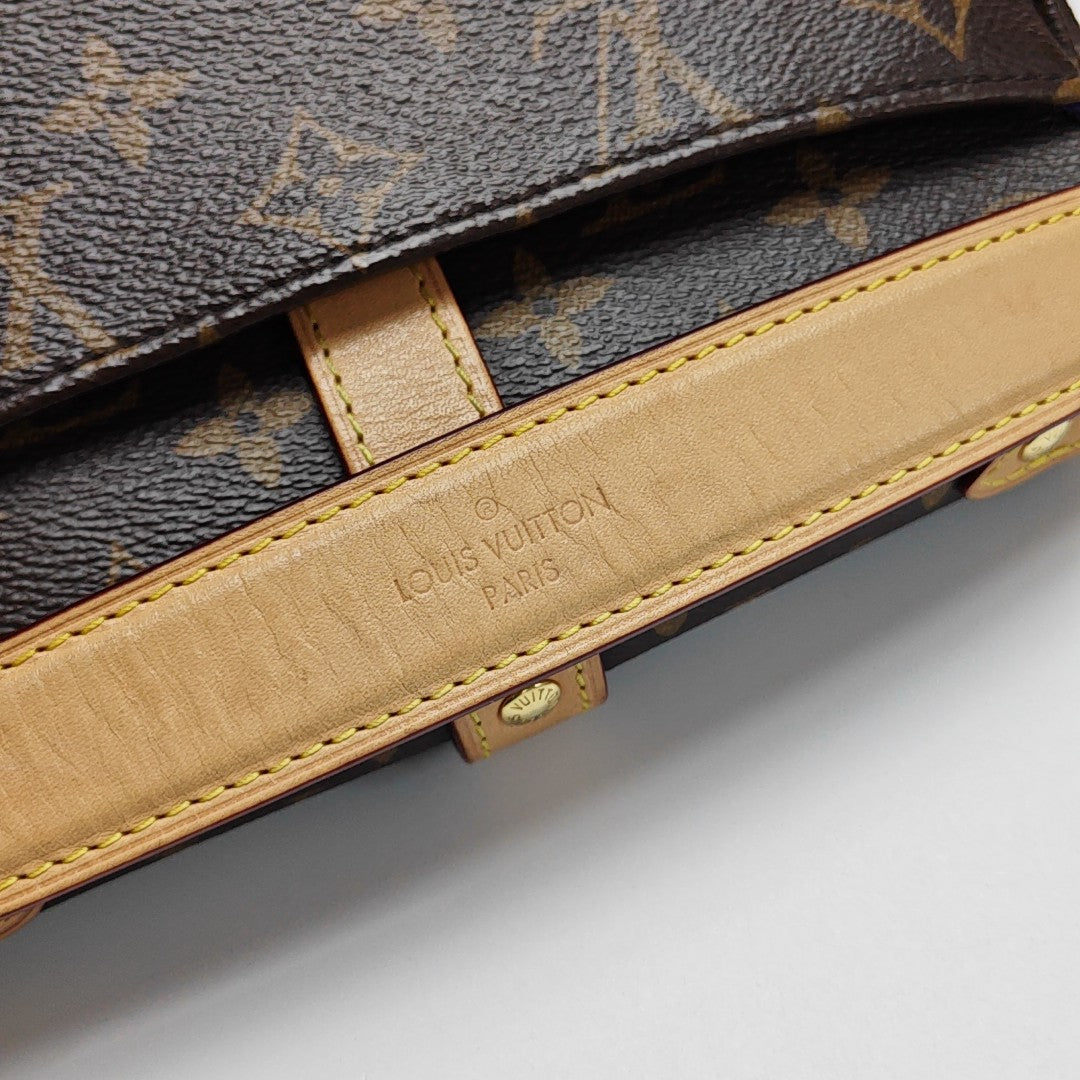 SAUMUR BB Monogram Coated Canvas Brown