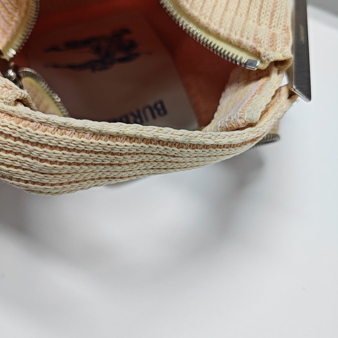 Fabric Top Handle Bag Mini Pink