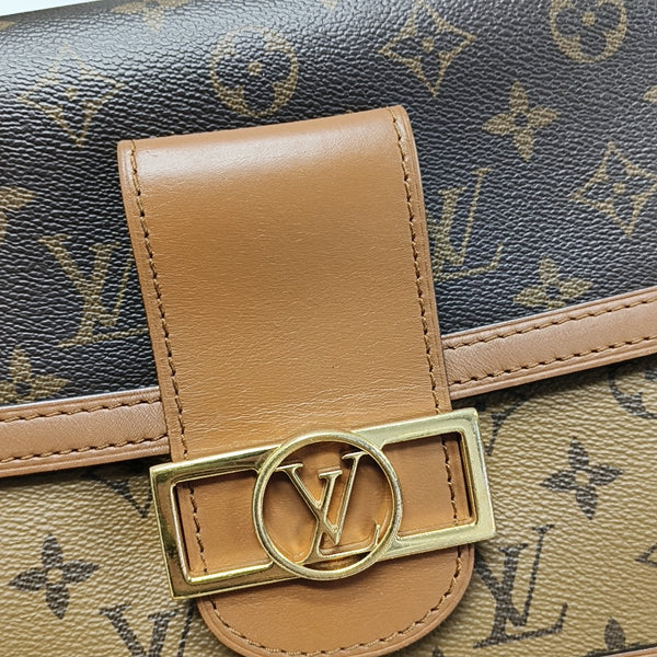 DAUPHINE MM Monogram Coated Canvas Brown