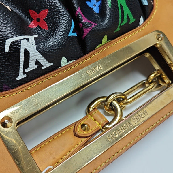 JUDY PM Monogram Coated Canvas Black