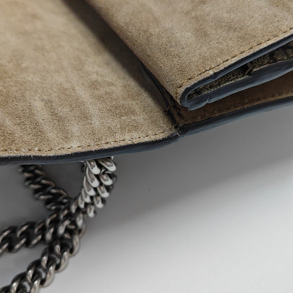 Dionysus Mini Monogram Coated Canvas Beige