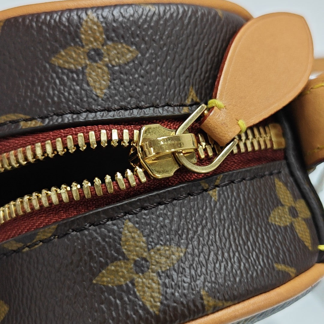GAME ON Monogram Coated Canvas Brown