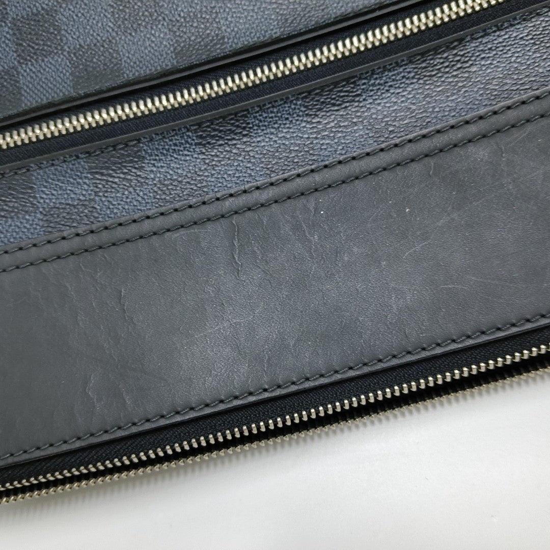 GREENWICH Damier Coated Canvas Blue