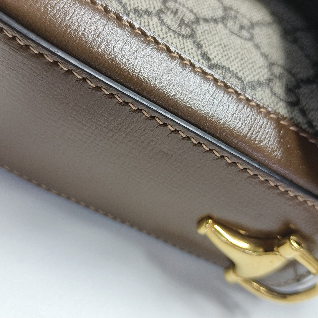 Horsebit 1955 Mini Coated Canvas Beige