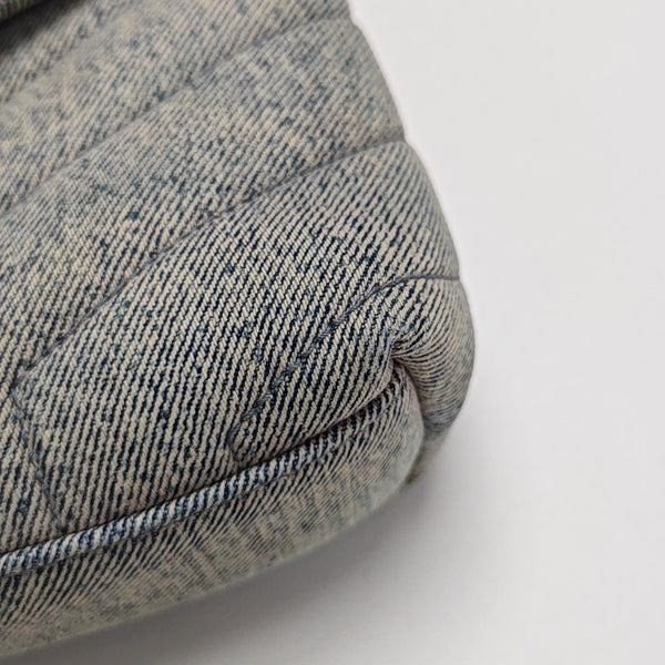 PUFFER Quilted Canvas Blue