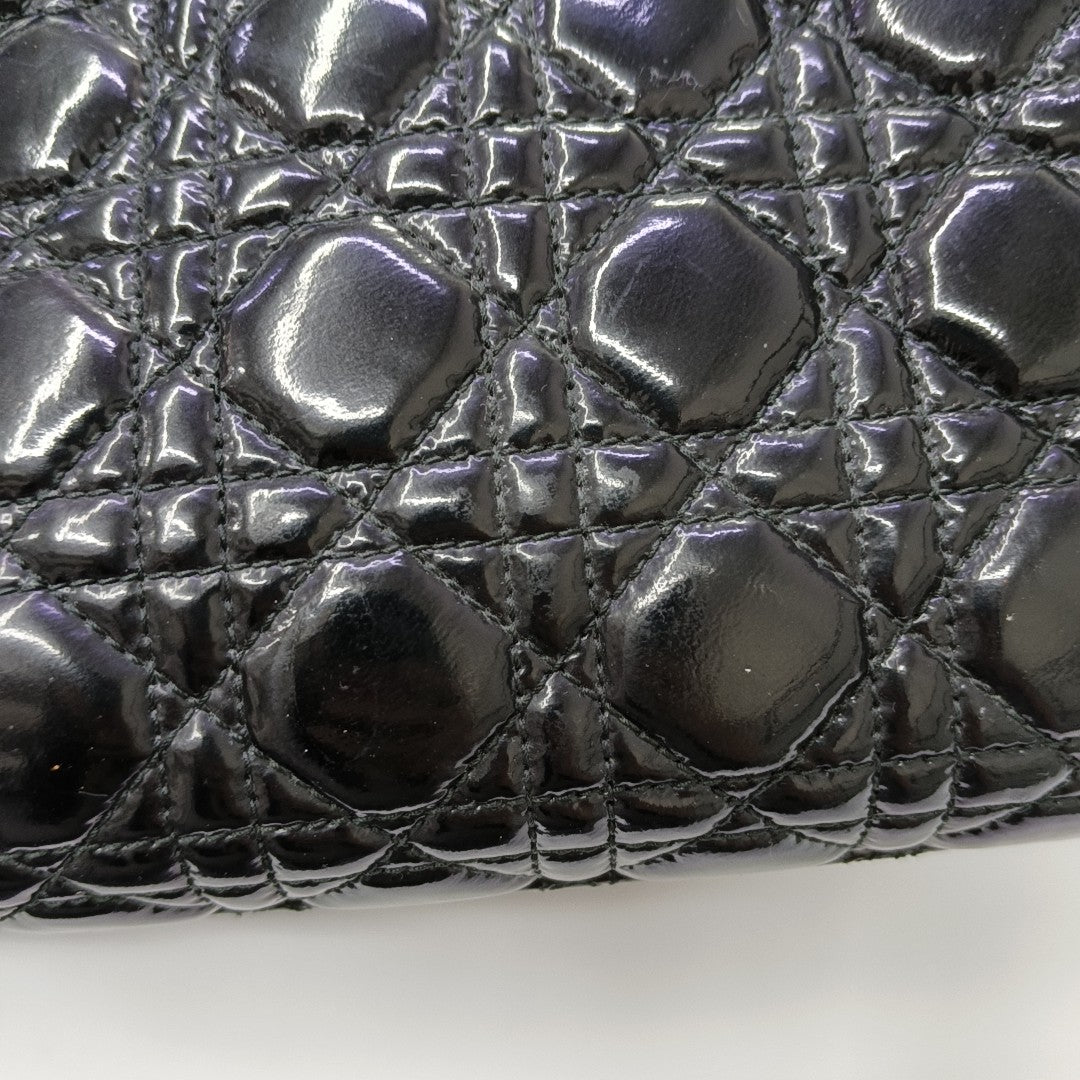 Dior Soft Cannage Patent Leather Black
