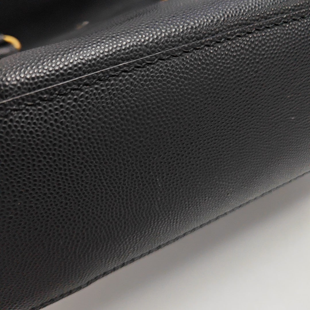 Calfskin Shoulder Bag Black