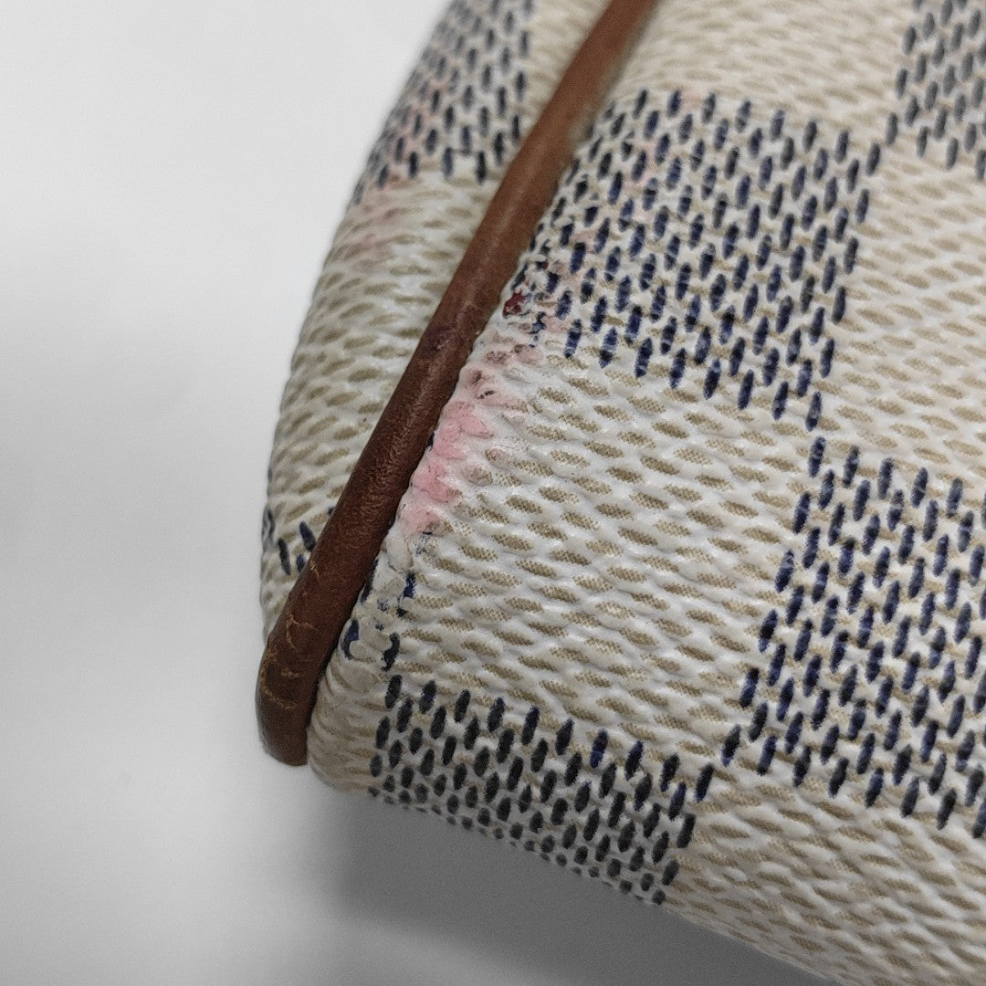 EVA Damier Azur Coated Canvas White