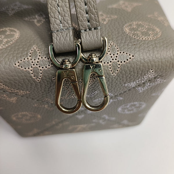 BELLA Monogram Calfskin Gray