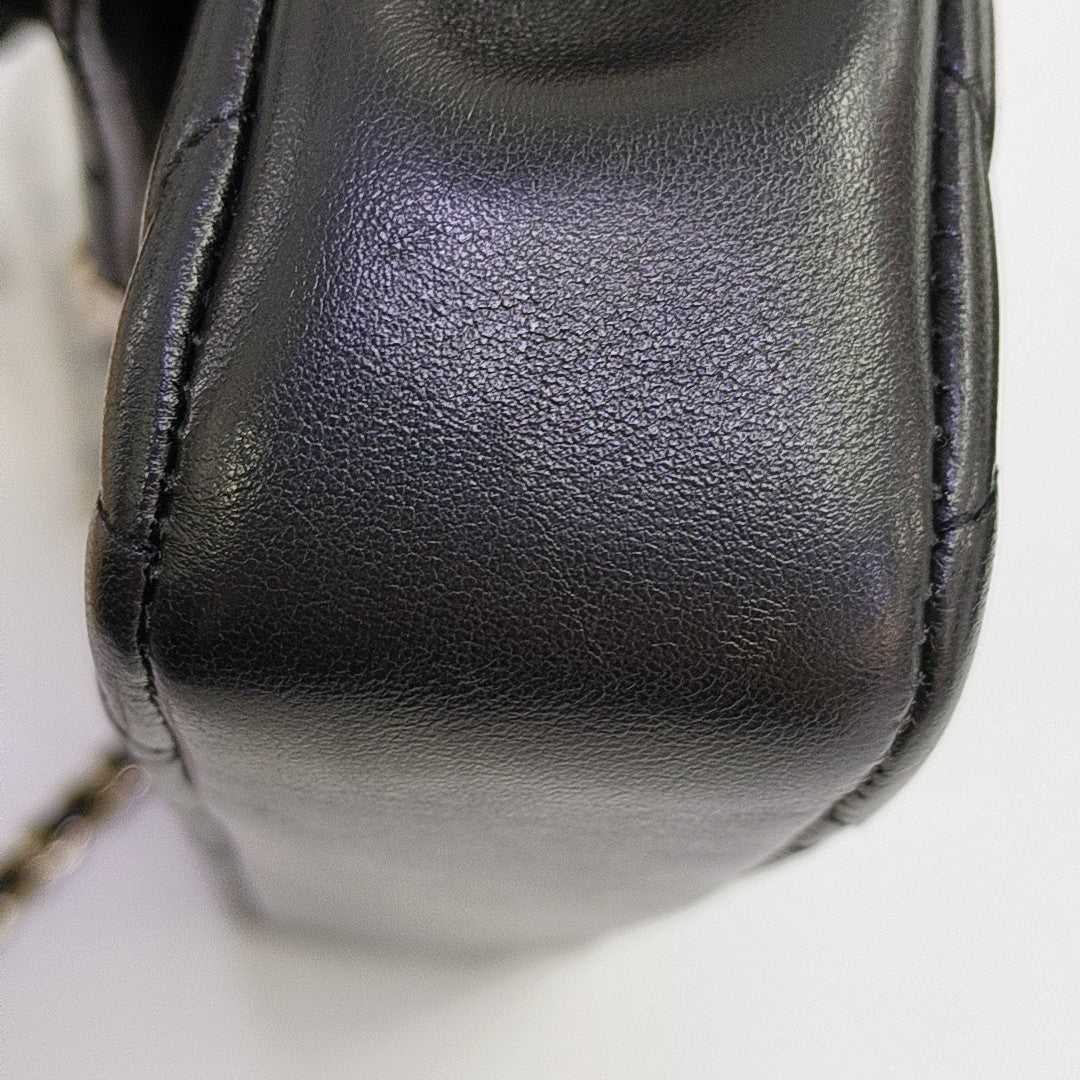 25S Quilted Lambskin Black