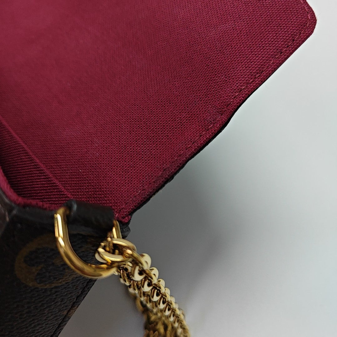 FÉLICIE Monogram Coated Canvas Brown