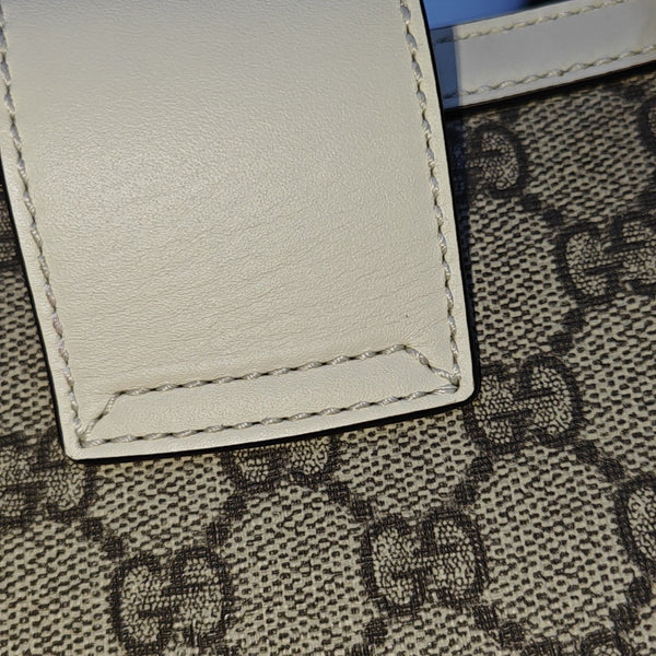 Padlock Small Monogram Coated Canvas Beige