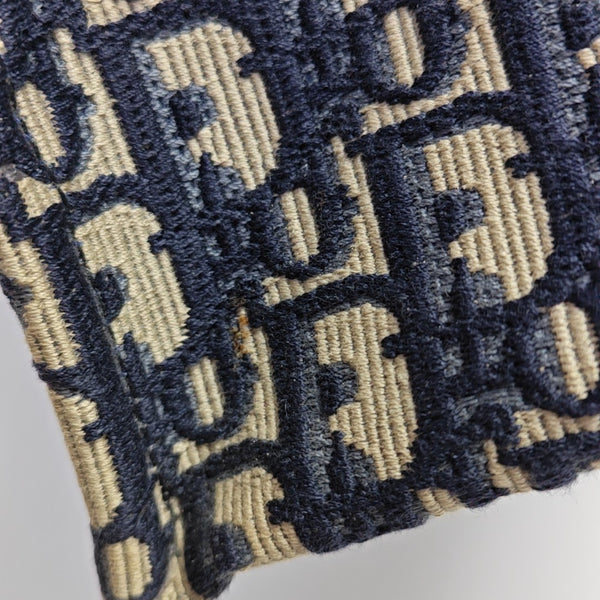 Book Tote Medium Oblique Canvas Blue
