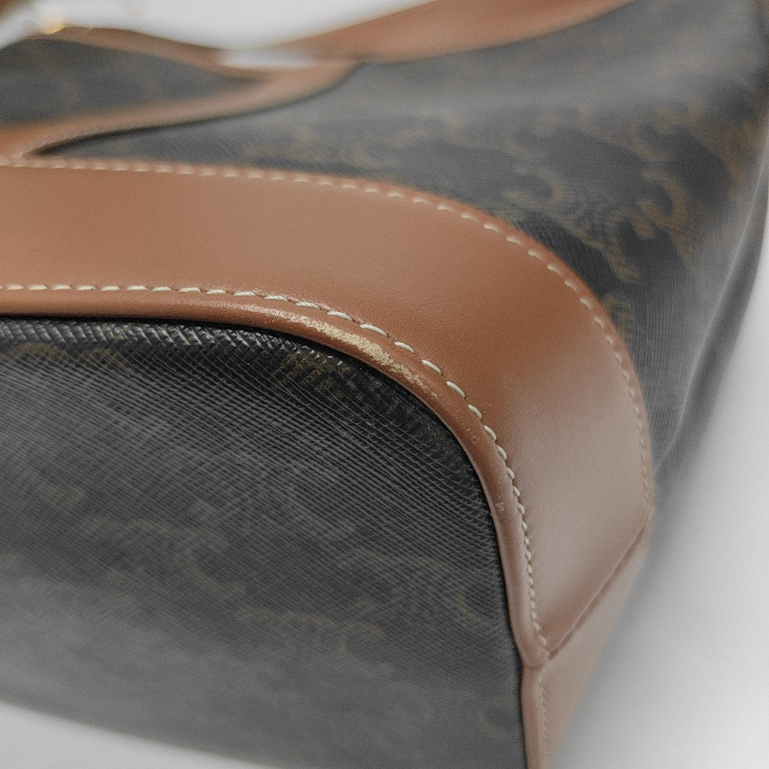 TRIOMPHE CANVAS Small Coated Canvas Brown