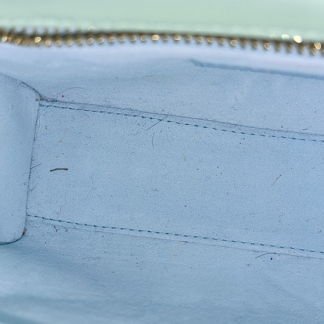 Lady Dior Mini Quilted Lambskin Blue