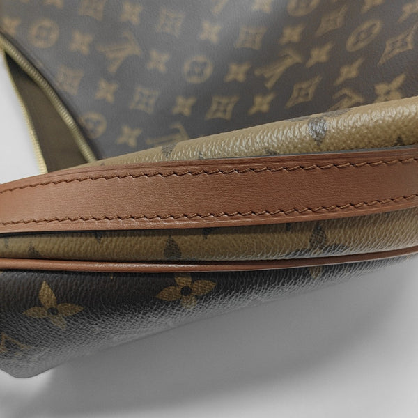 LOOP HOBO Monogram Coated Canvas Brown
