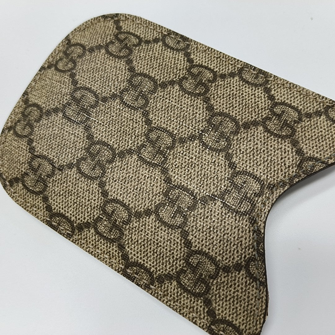 Monogram Coated Canvas Card Holder Beige