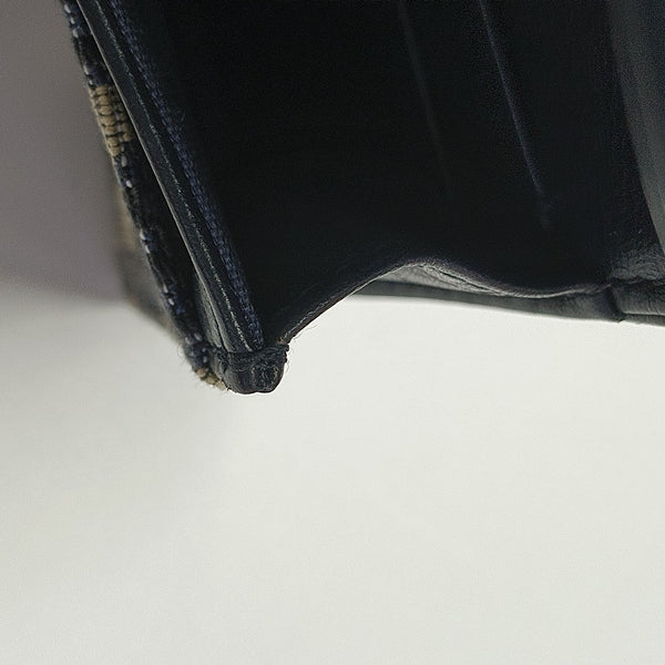 Saddle Mini Oblique Canvas Blue Card Holder
