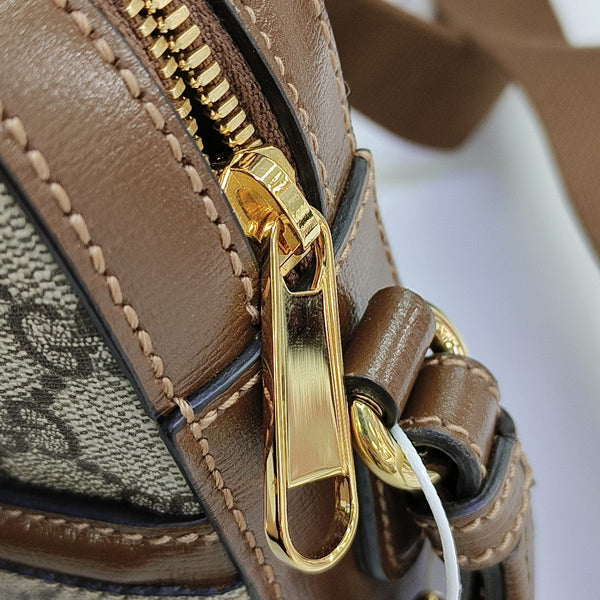 Monogram Coated Canvas Shoulder Bag Black