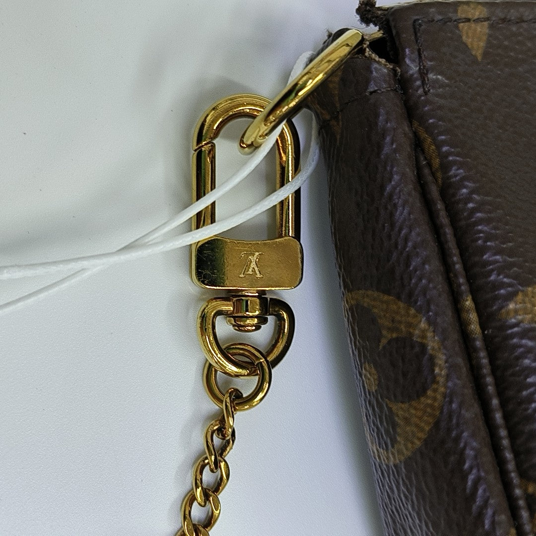 ACCESSOIRES Mini Monogram Coated Canvas Brown