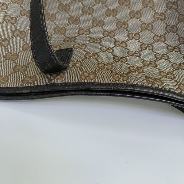 Monogram Canvas Tote Bag Brown