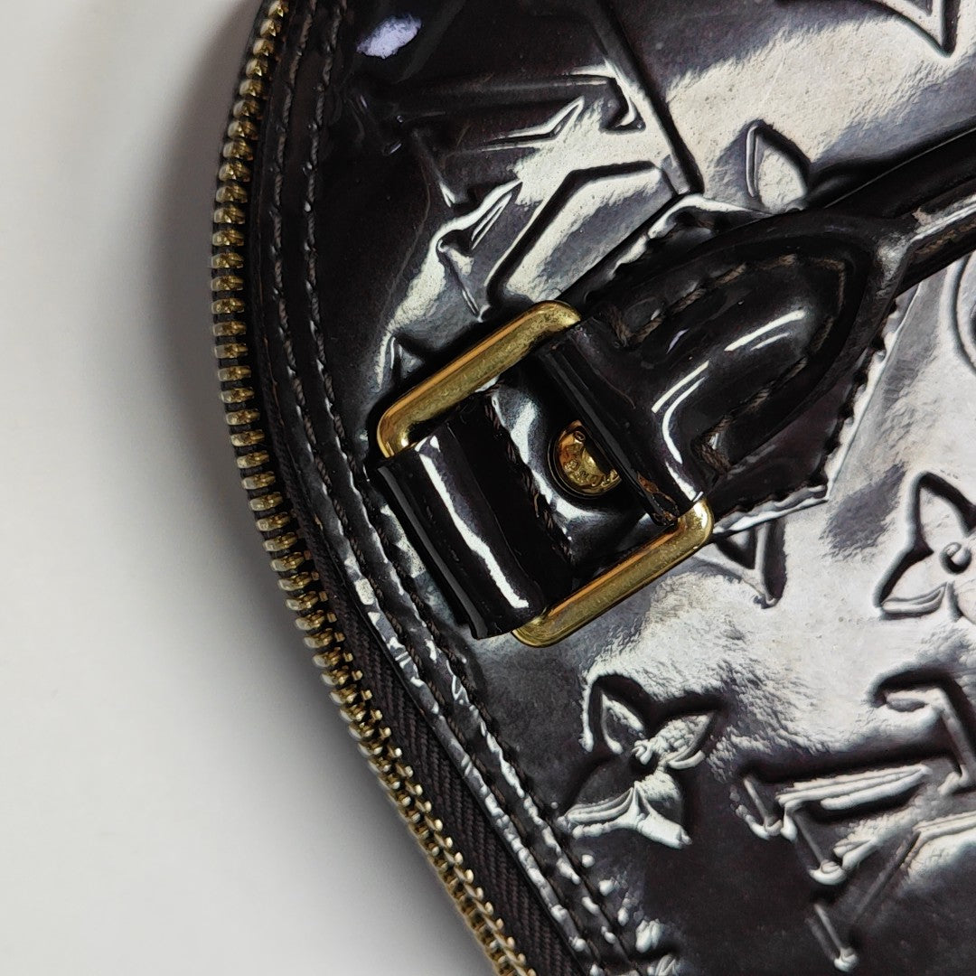 ALMA BB Monogram Patent Leather Red