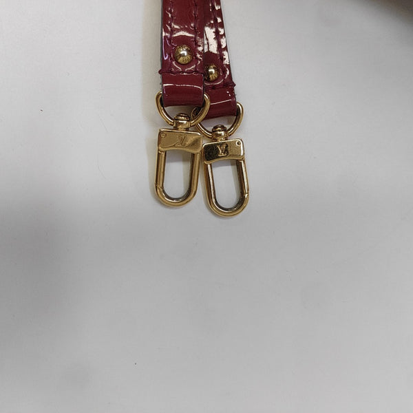 ALMA BB Monogram Patent Leather Red