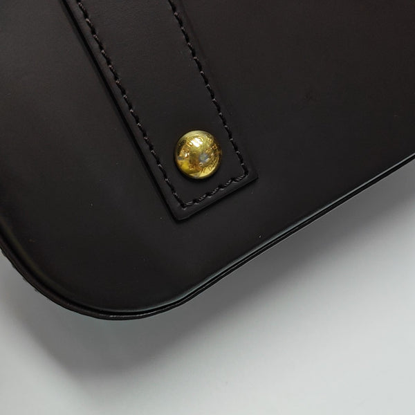 ALMA BB Damier Ebene Coated Canvas Brown