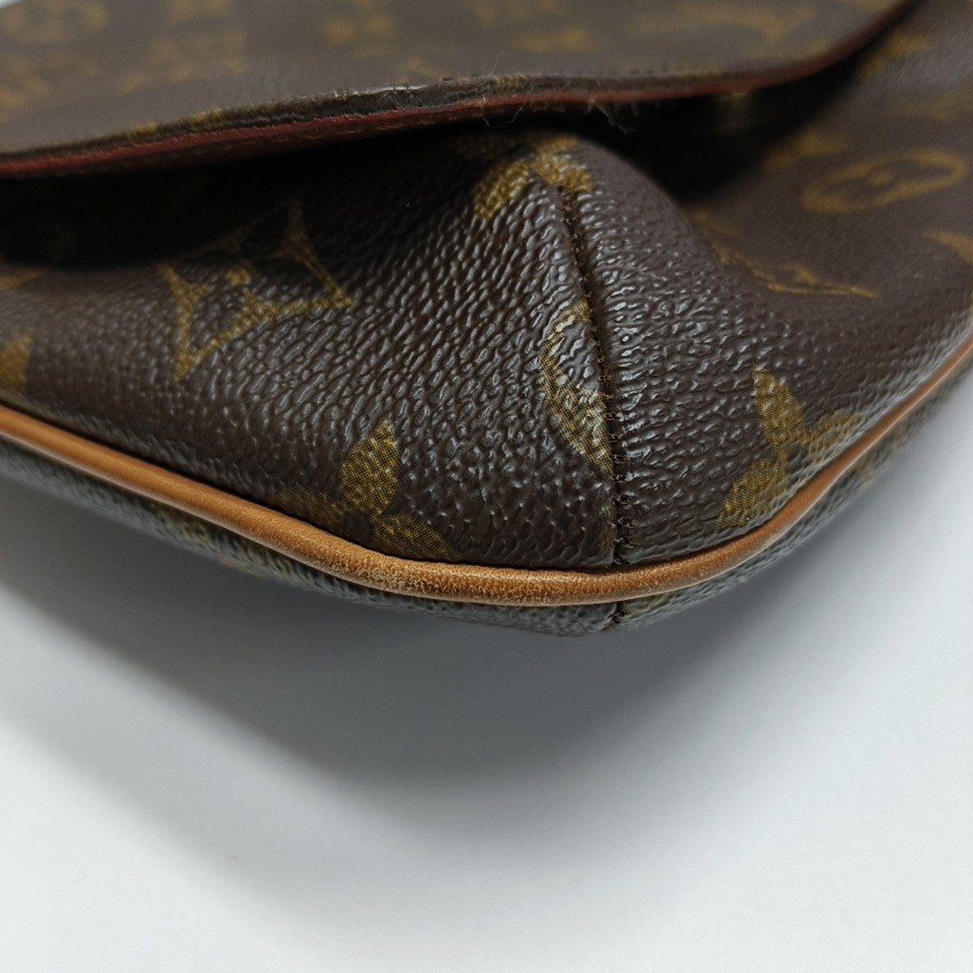 MUSETTE TANGO Monogram Coated Canvas Brown
