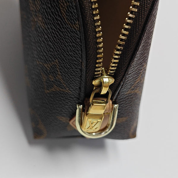 COSMETIC PM Monogram Coated Canvas Brown